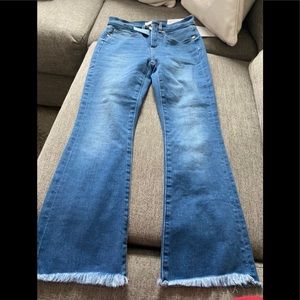 Loft High waist flare crop size 0/25 petite